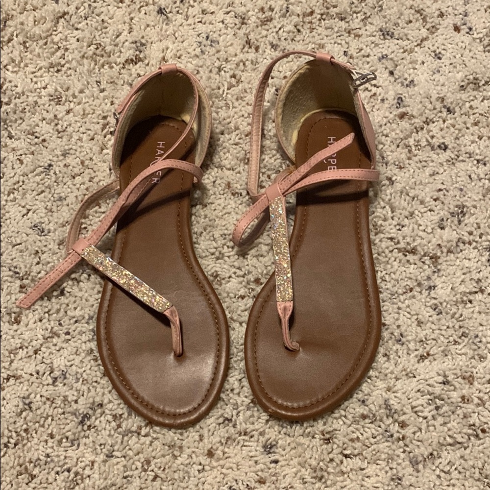 Harper Women's Pink and Gold Sandals